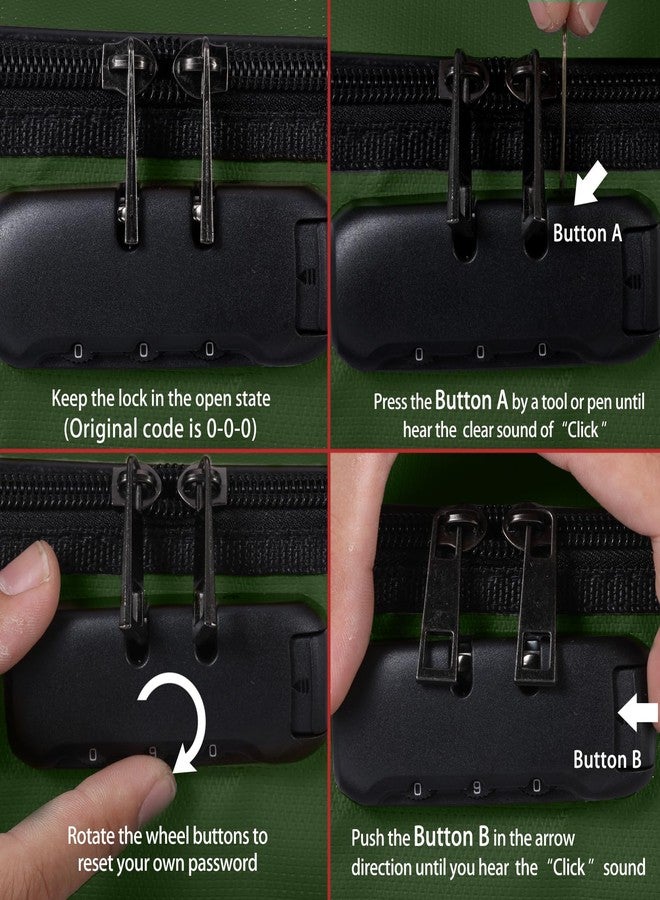 ROLOWAY Fireproof Document Bag with Lock (17 x 11.8 x 5 inch), Important Document Storage Bag with Multi-Layer File Organizers (Green) - Image 5